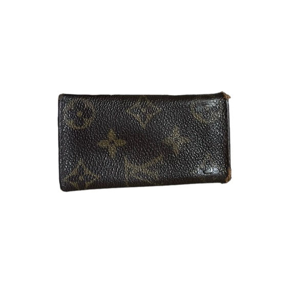Vintage Authentic Louis Vuitton Monogram Leather Key Holder Keychain Wallet - Picture 2 of 11